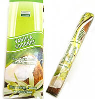Аромапалички Darshan Vanilla Coconut Ваніль і Кокос шестиграник