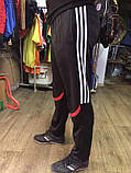 Штани ADIDAS еластик завужені чорні, фото 3