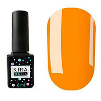 Гель-лак Kira Nails №021 (оранжевый, эмаль), 6 мл