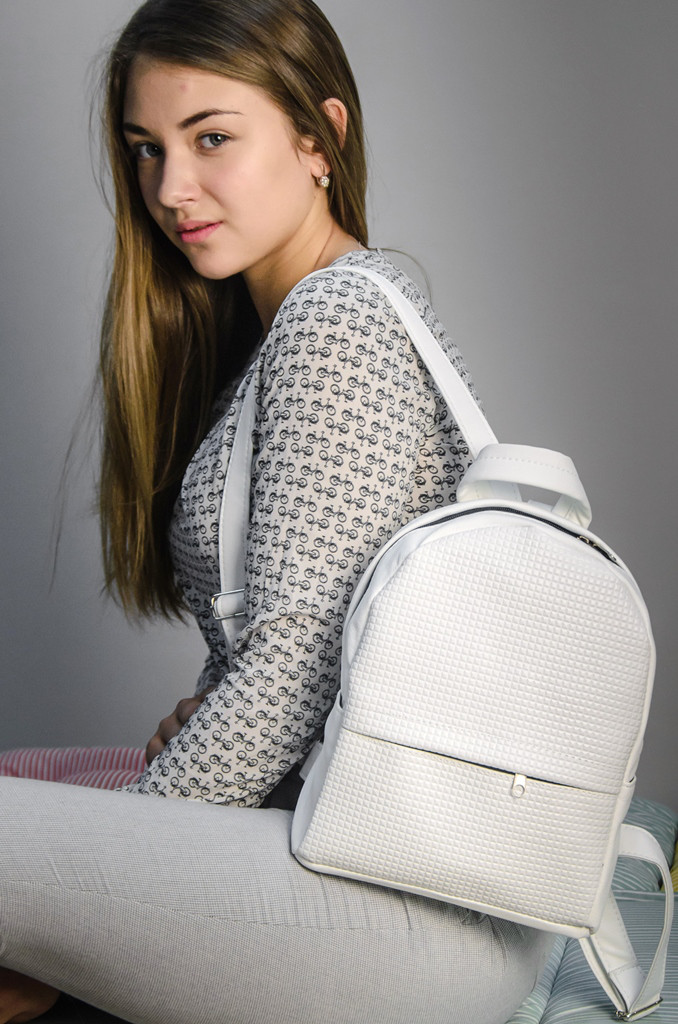 Рюкзак Fancy mini білий флай та білий фараон, фото 1