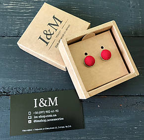 Запонки I&M Craft червоні (500100Z), фото 2
