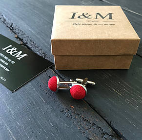 Запонки I&M Craft червоні (500100Z), фото 2