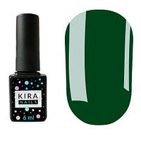 Гель-лак Kira Nails №079 (насыщенный зеленый, эмаль), 6 мл