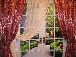 Готовый комплект штор East Legend Бордо