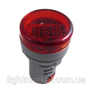 Сигнальна арматура з вольтметром Червона d22 ST 595R