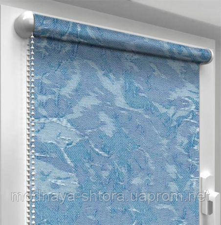 Тканинні рулонні штори "Oasis" венеція (безбесно блакитний), РОЗМІР 42,5х170 см