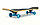  Скейтборд дерев'яний у складі з канадського клена 31in FISH ARM (чорний синій), фото 4