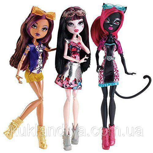 Набір Monster High Бу Йорк Кетті Нуар, Клодін Вульф і Дракулаура