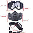 Мотоциклетна маска-трансформер! окуляри, лижна маска для катання на велосипеді або квадроциклі, фото 5