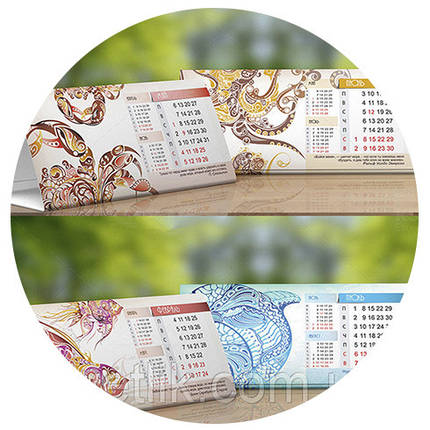 Календар Будиночок паперовий перекидний, комплект 100 шт., фото 2