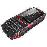 Захищений телефон броньований водонепроникний кнопковий на 2 сім карти Sigma X-treme DT68 чорно-червоний, фото 8