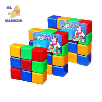 Кубики кольорові, 9 кубиків 05061 G-Rich