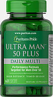 Комплекс вітамінів для чоловіків старше 50 років Ultra Man 50 Plus, Puritan's Pride, 60 таблеток
