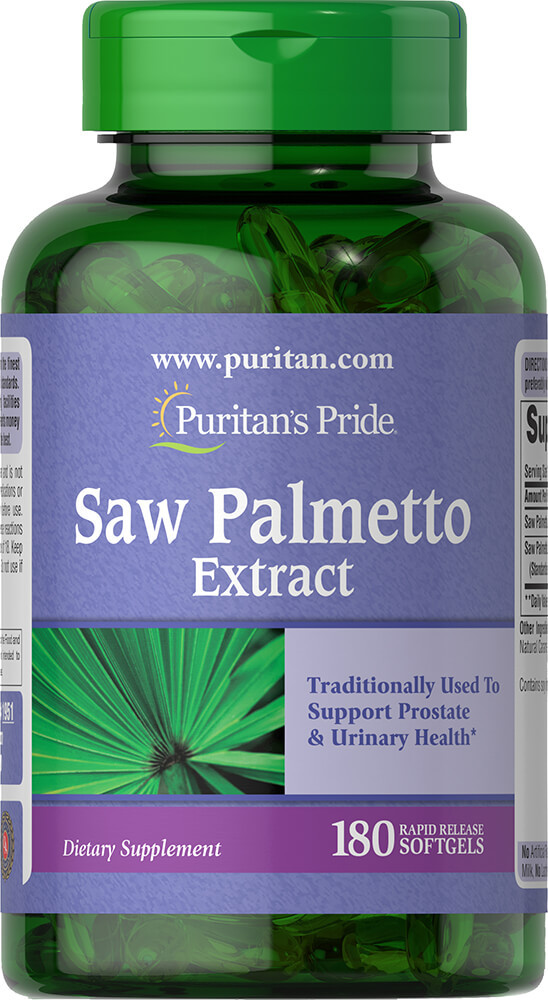 Со Пальметто екстракт, Saw Palmetto, Puritan's Pride, 250 мг, 180 капсул