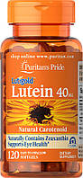 Вітаміни для очей, Лютеїн, Lutein 40 mg with Zeaxanthin, Puritan's Pride, 120 капсул