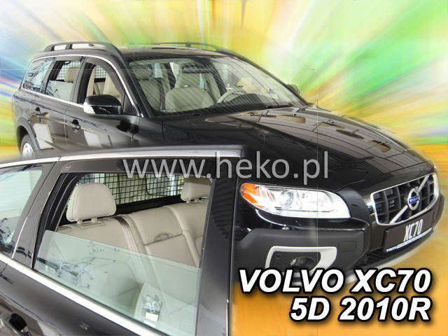 Дефлектори вікон (вітровики) Volvo XC 70 2007+ 5D (вставні, 4 шт.) (HEKO), фото 1