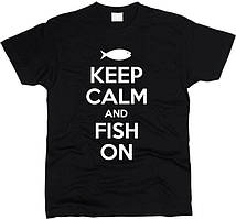 Keep Calm And Fish On 01 Футболка