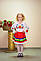 Юбка  Волинські візерунки украинская с лентами 116 см красная, фото 2