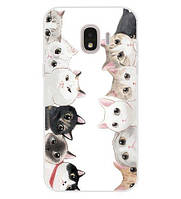 Оригінальний чохол накладка для Samsung J2 2018 Galaxy J250 з картинкою Кошенята