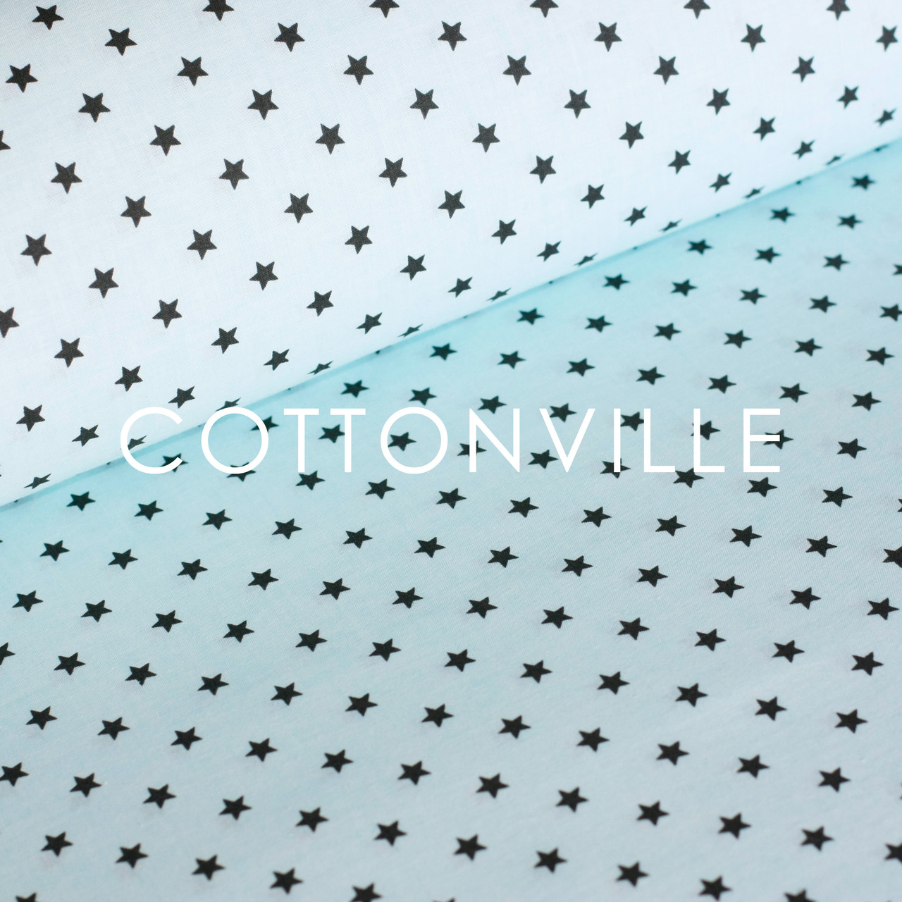 Бязь Дрібні зірочки графіт-ментол (залишок 2.60 мп)