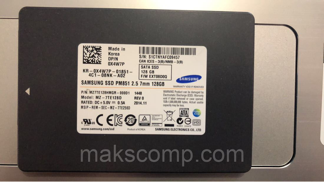 Samsung Ssd Pm851 128gb Samsung PM851 128GB Sata III, цена: 800