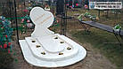 Пам'ятник дитині з білого мармуру у вигляді серця №41, фото 2