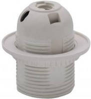 Патрон для люстр білий з різьбленням Е27 GAV 414