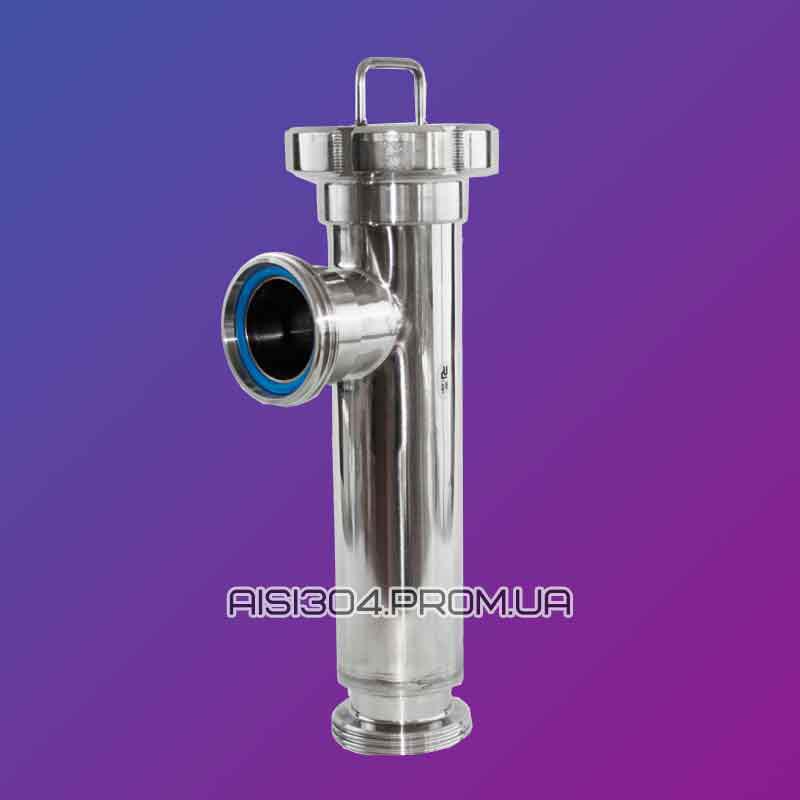 Нержавеющий фильтр угловой трубный Ду 100 AISI 304 (приварной): продажа .