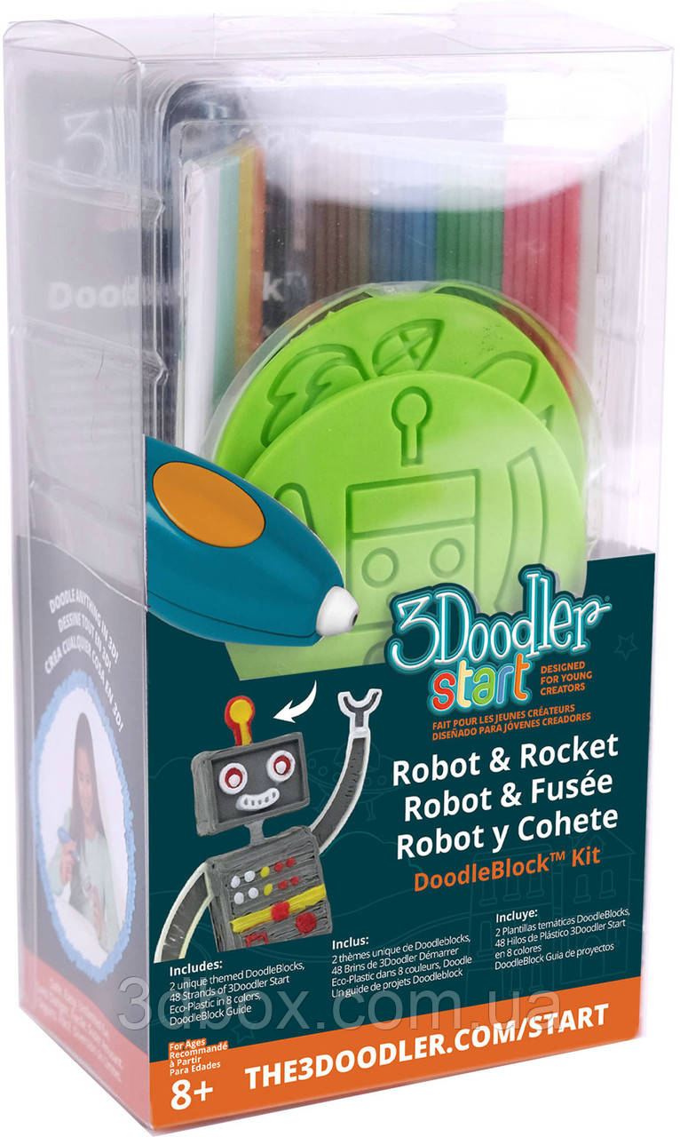 Набір стрижнів для 3D-ручки 3Doodler Start  ⁇  Ракета, фото 1