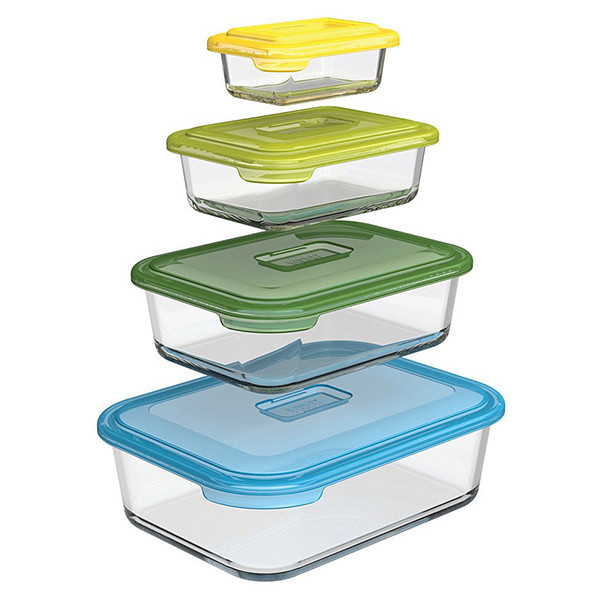 Набір контейнерів скляних Joseph Joseph Nest Glass Food 4 шт 81060