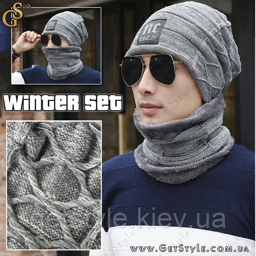Зимовий набір Шапка та шарф — "Winter Set" — 2 в 1