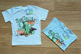 Футболка на хлопчика на ріст 98 см) Україна Блакитний