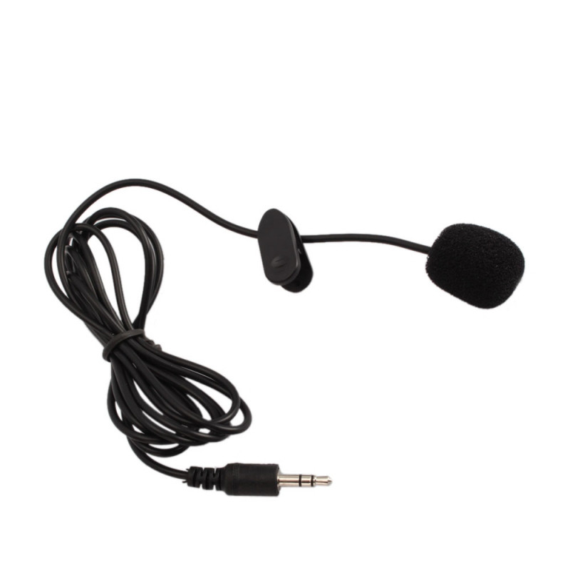 Мікрофон дротовий на прищіпці YW-001, чорний