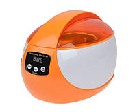 Стерилизатор ультразвуковой Ultrasonic Cleaner WE-5600 для маникюрных инструментов, оранжевый