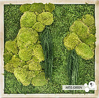 Картина "Частинка лісу" зі стабілізованого моху і рослин від ARTIS GREEN, P16