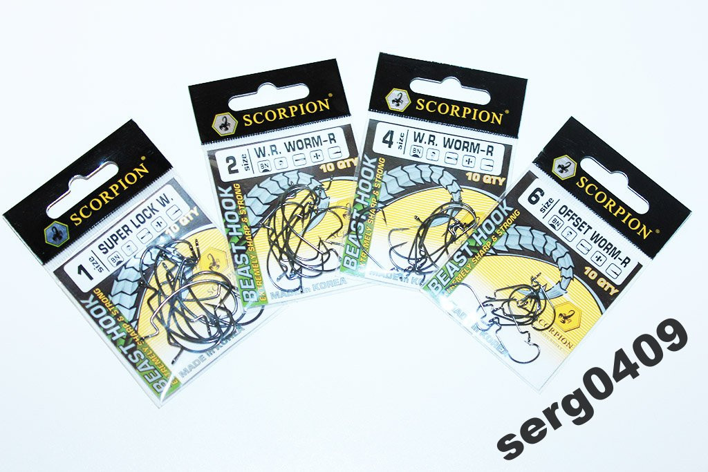 Гачки офсетні Scorpion