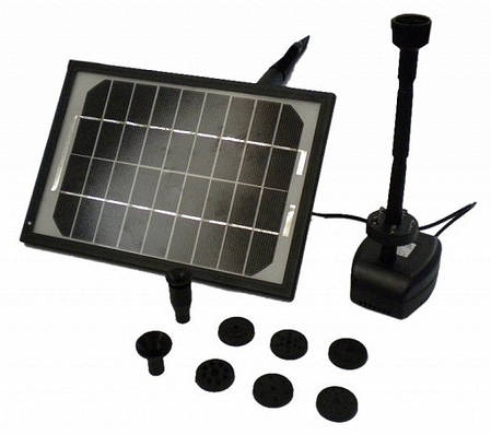 Сонячний Насос для ставка з підсвічуванням LED, фото 1