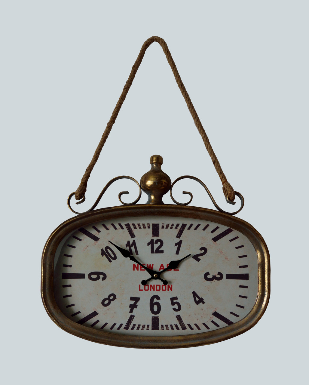 Настінний металевий кварцовий годинник на канаті London (3811B)