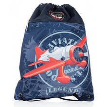 Мішок для взуття зі змійкою JO-15181 "Літак" 42x32,5см