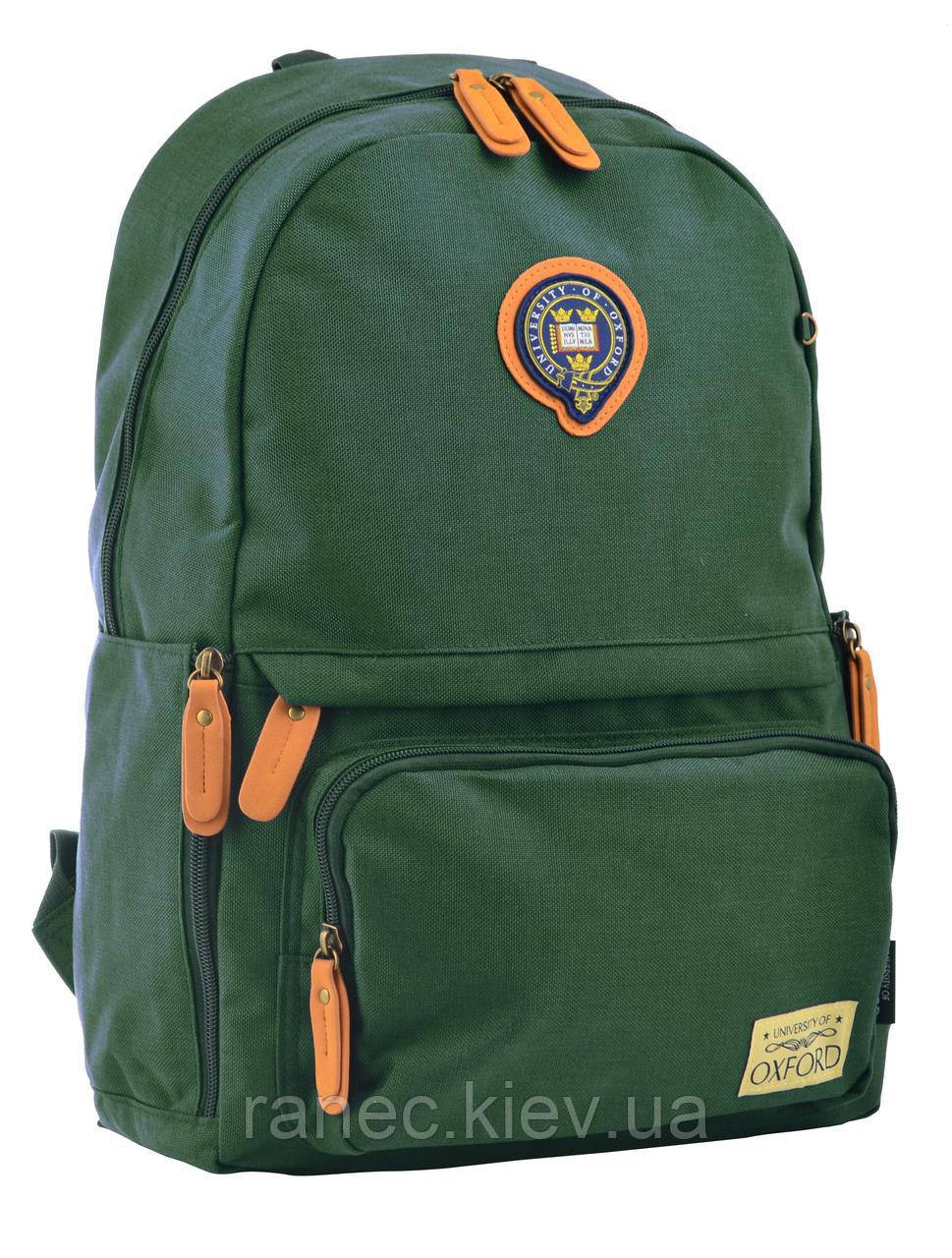 555754 Рюкзак молодіжний OX 342, 45*29*14, зелений YES