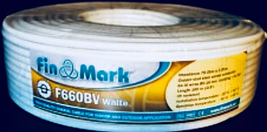 Телевізійний кабель FinMark F660BV White (100 м) 75 Ом білий