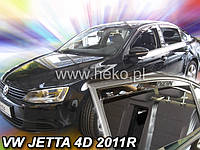 Дефлекторы окон (ветровики) VW Jetta 2011-> 4D 4шт (Heko)