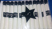 Блестки для украшения ногтей в пробирке Starlet Professional белые