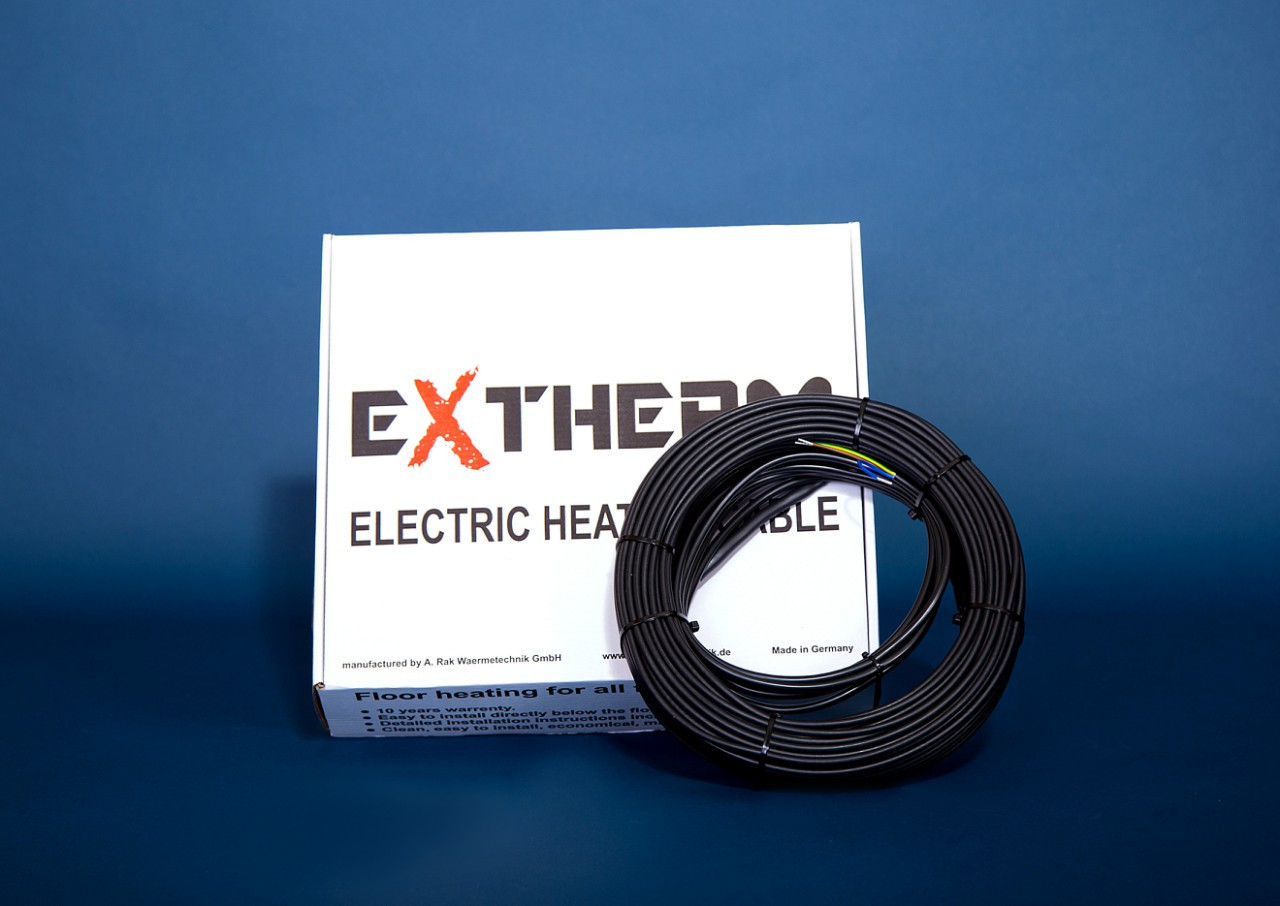 Електрична тепла підлога (двожильний кабель) в стяжку Extherm ЕТС ECO-20-300 (1,5-1,9м2)