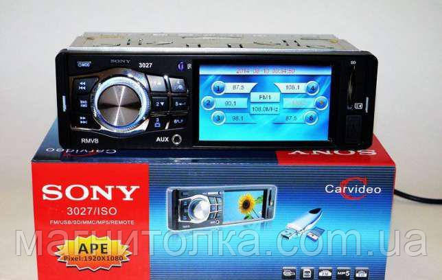Автомагнитола Сони SONY 3027 под видео екран 3,6 дюйма 1дин din 4*50 ...
