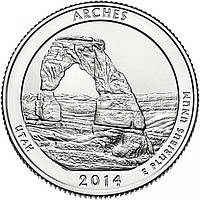 США 25 млн 2014, 23 Парк Національний парк Арчес, штат Юта