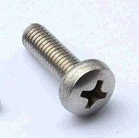 Гвинти нержавіючі М1,6х10 гвинт із закругленою циліндричною головкою, хрестоподібний шліц, гвинт DIN 7985, фото 2