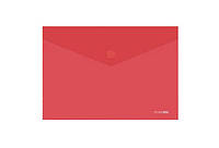 Папка-конверт на кнопці А4 Economix 180мкм фактура глянець, мікс кольорів