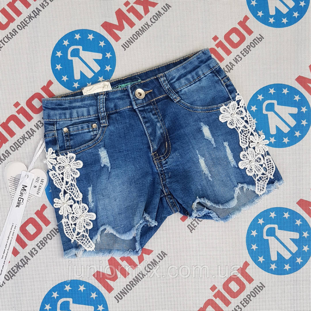 Підліткові джинсові шорти для дівчаток оптом MUA GIRL