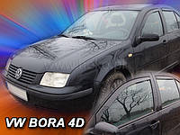 Дефлекторы окон (ветровики) Volkswagen BORA - 4d 1998r.-2005 (HEKO)